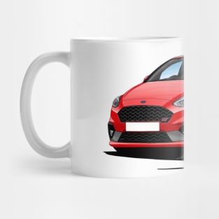 Ford Fiesta ST (Mk8) Caricature Car Art Mug